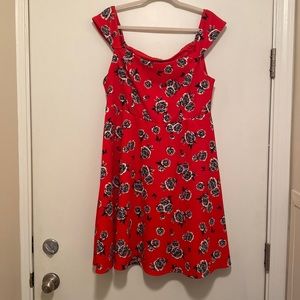 Torrid midi floral dress